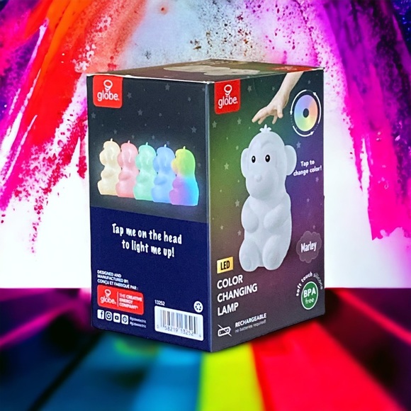 🆕 LED Color Changing Lamp; Silicone Marley the Monkey Touch Light - Picture 2 of 16